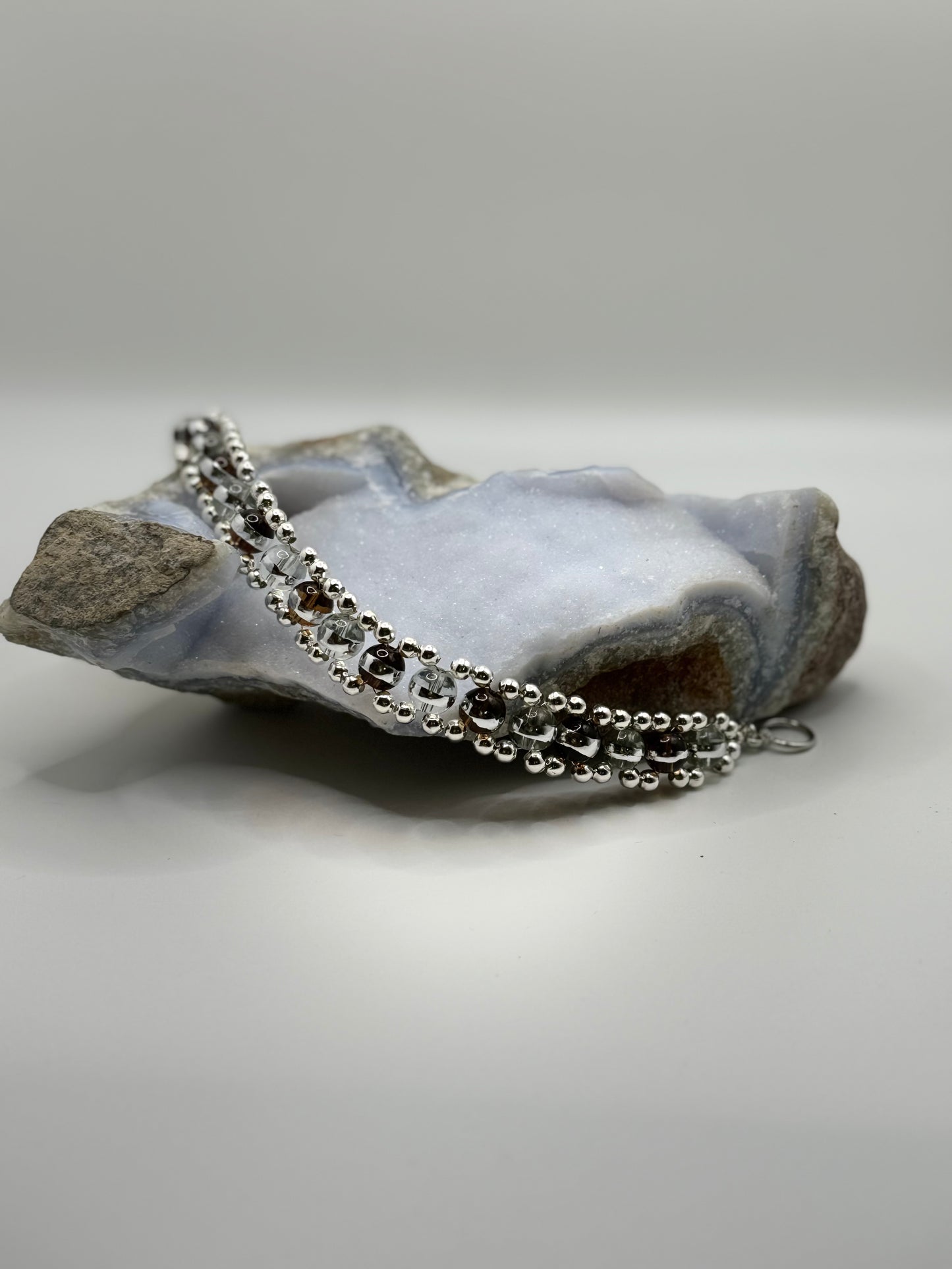 Striped Glass Bracelet