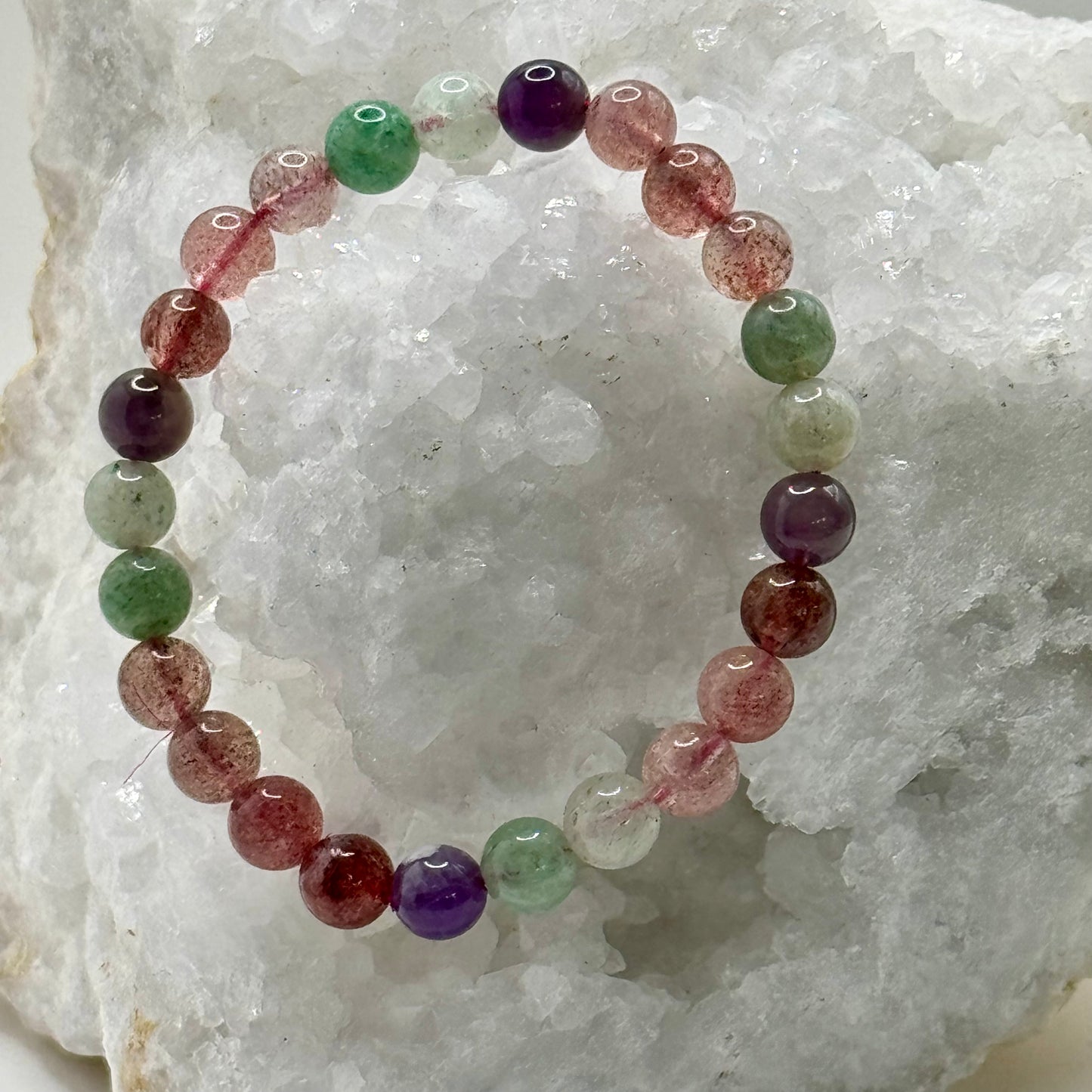 Multi Color Strawberry Quartz