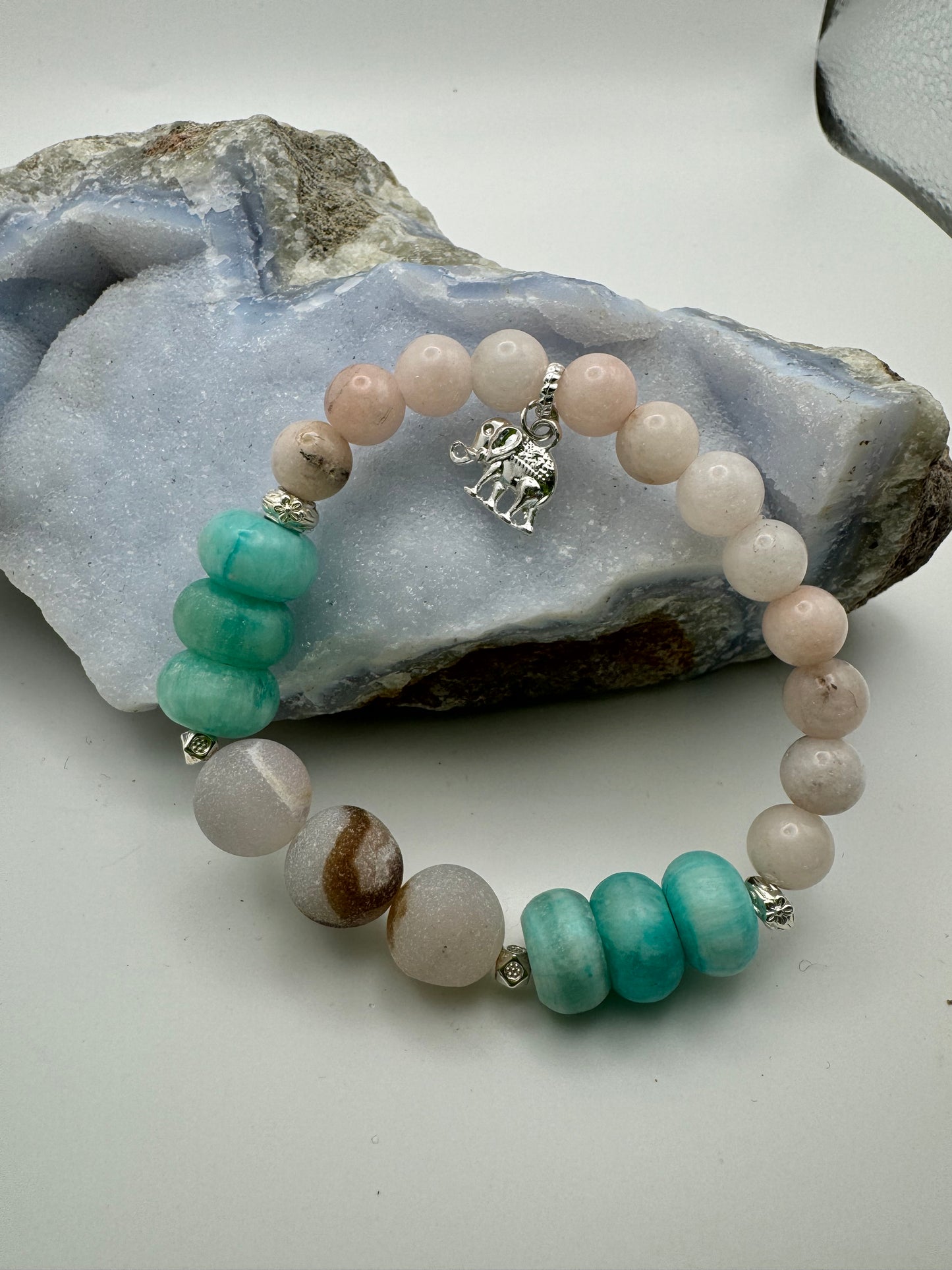 Turquoise, Pink, and Brown Beads