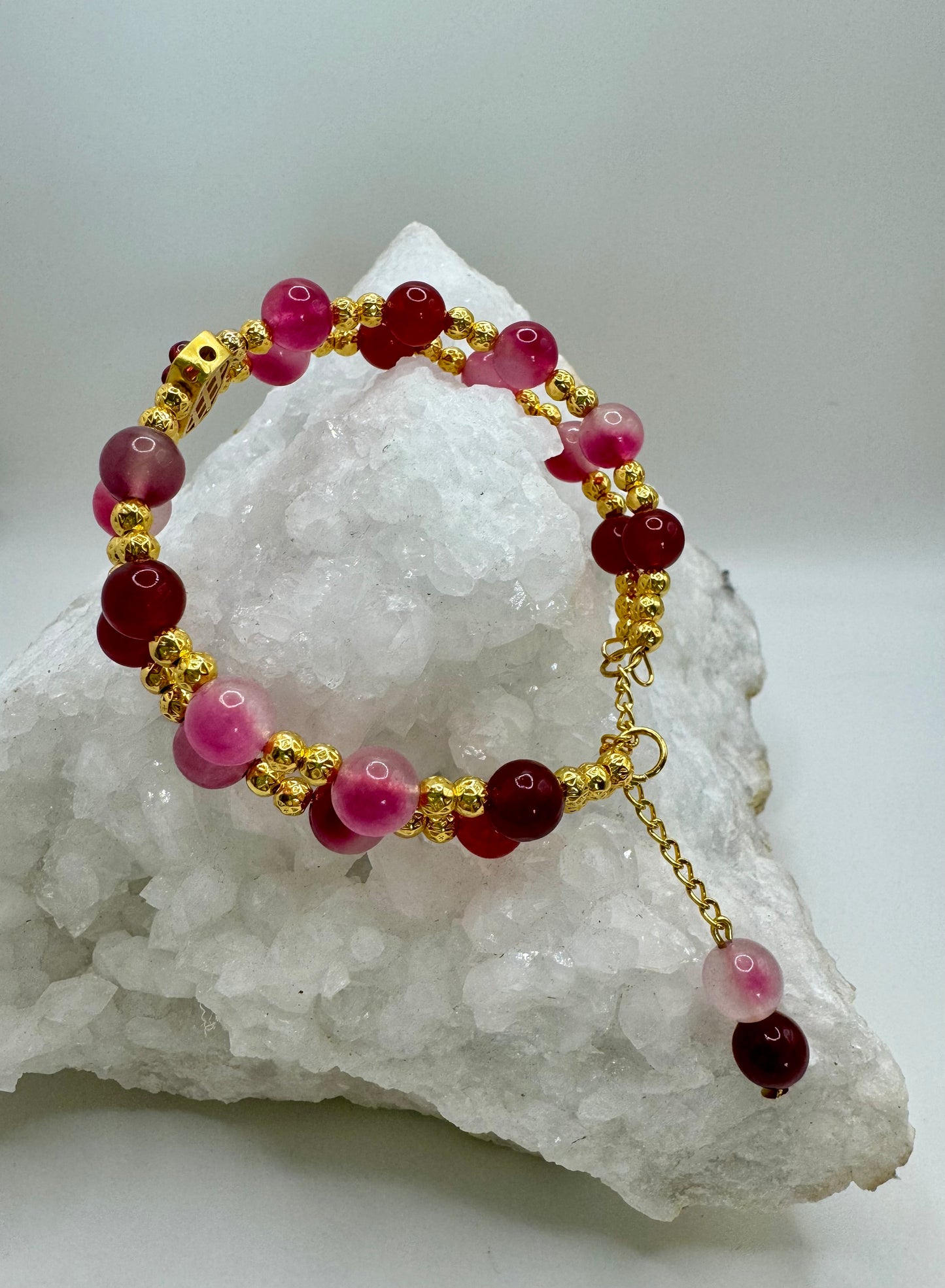 Deep Pink Wire Bangle