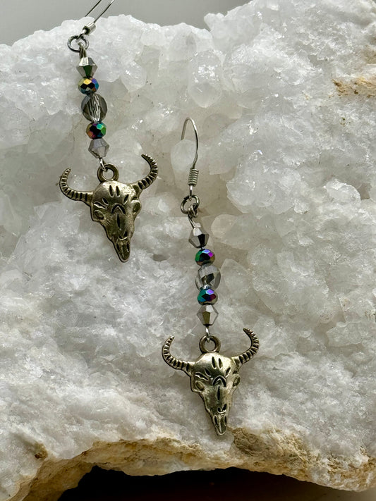 Long Horn Earrings