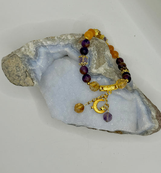 Amethyst Citrine Bracelet