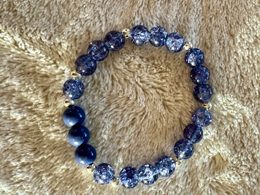 Blue Beaded Bracelet